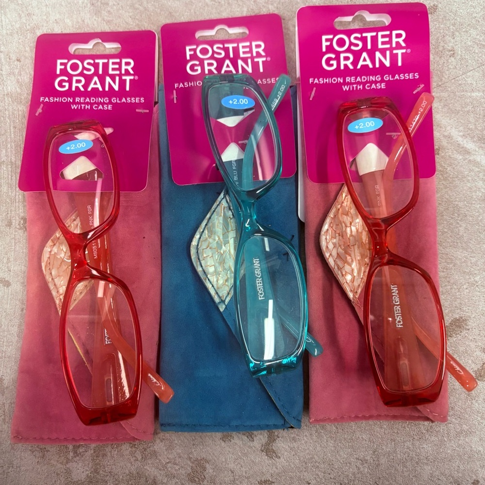 Foster Grant Vibrant Reading Glasses Trio